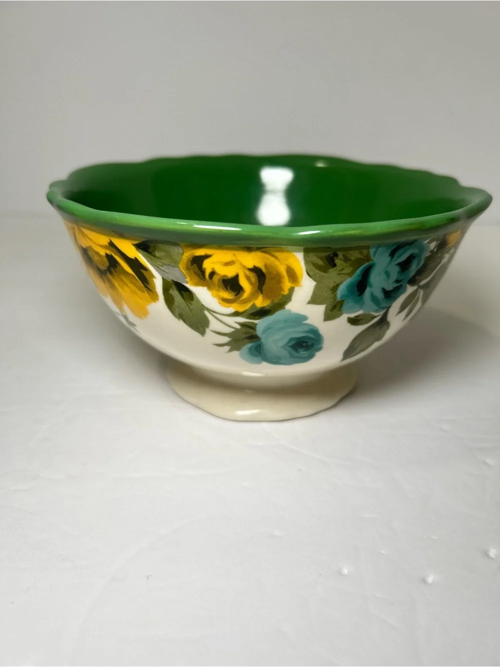 Pioneer Woman Stoneware ROSE SHADOW Set of 2 Soup/Cereal/Ice Cream Bowls